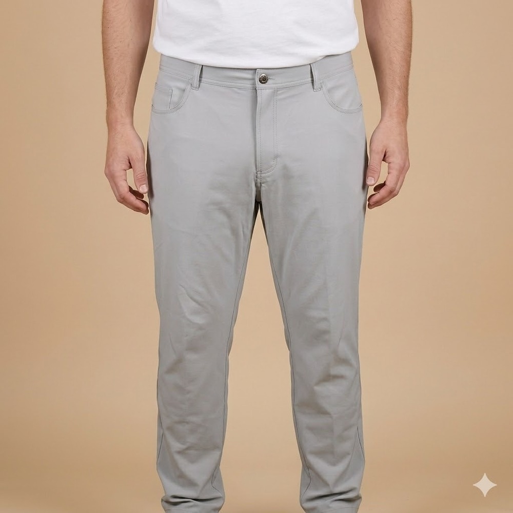 Dunning Golf Pants‎ Flat Front Light Grey 40x32 EUC